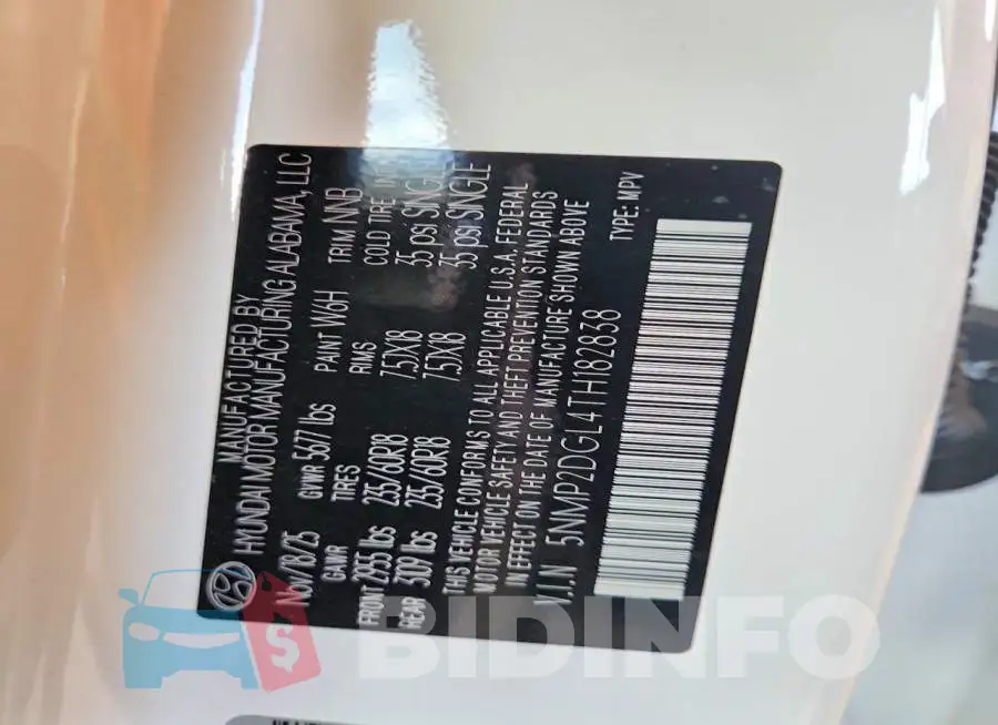 5NMP2DGL4TH182838 Photo# 13