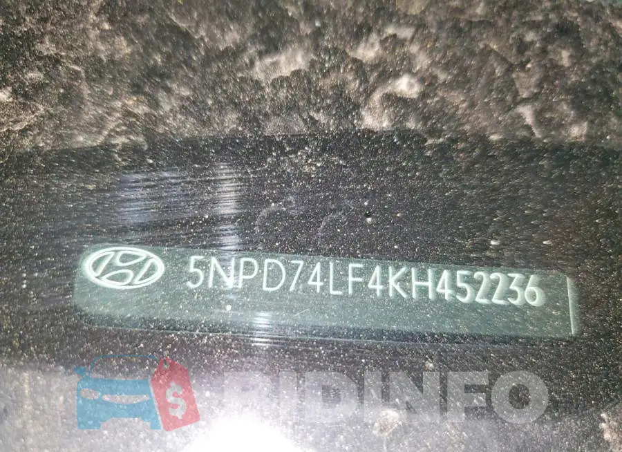 5NPD74LF4KH452236 Photo# 12