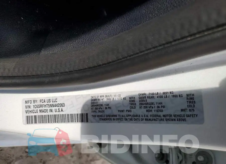 1C6SRFHT5NN442063 Photo# 12