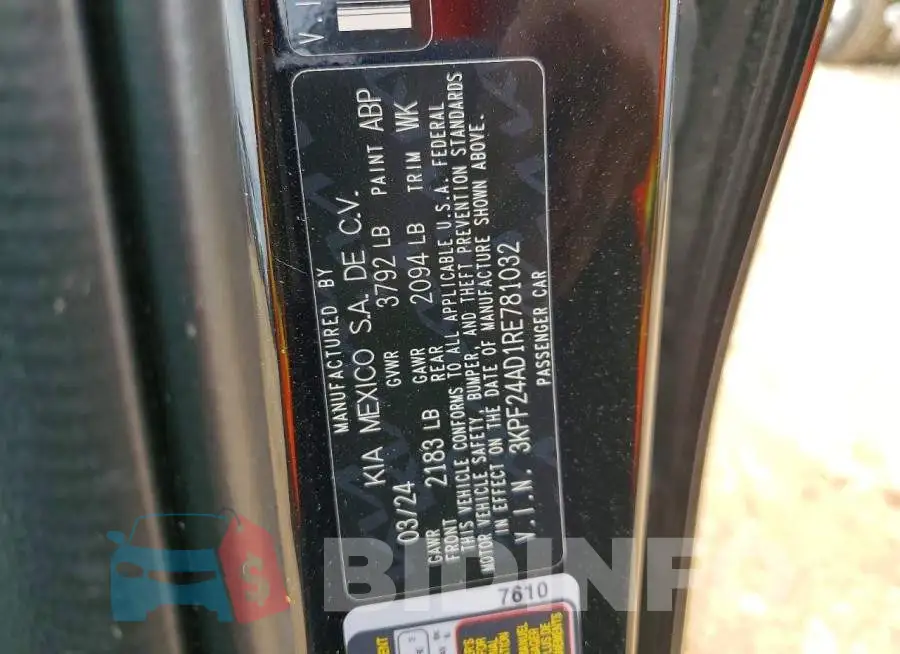 3KPF24AD1RE781032 Photo# 12