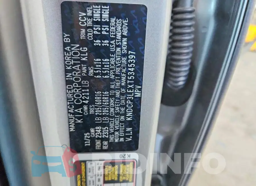 KNDCP3LEXT5345397 Photo# 12