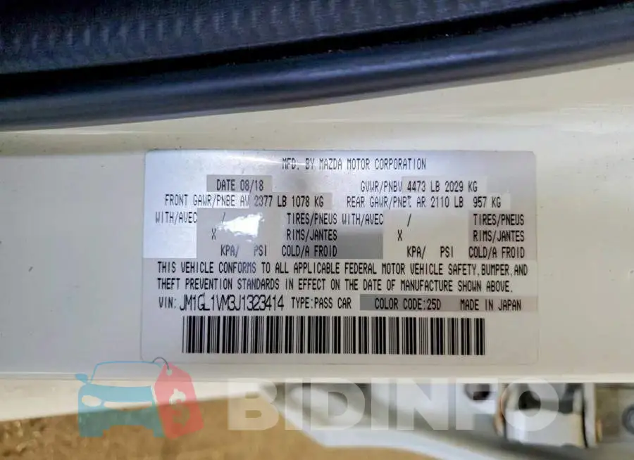 JM1GL1VM3J1323414 Photo# 13