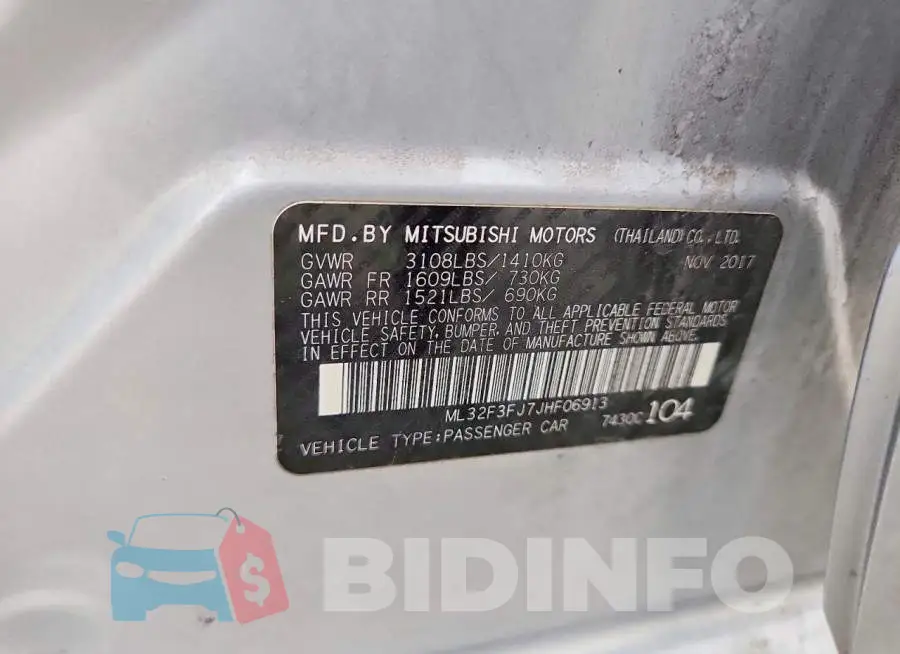 ML32F3FJ7JHF06913 Photo# 12