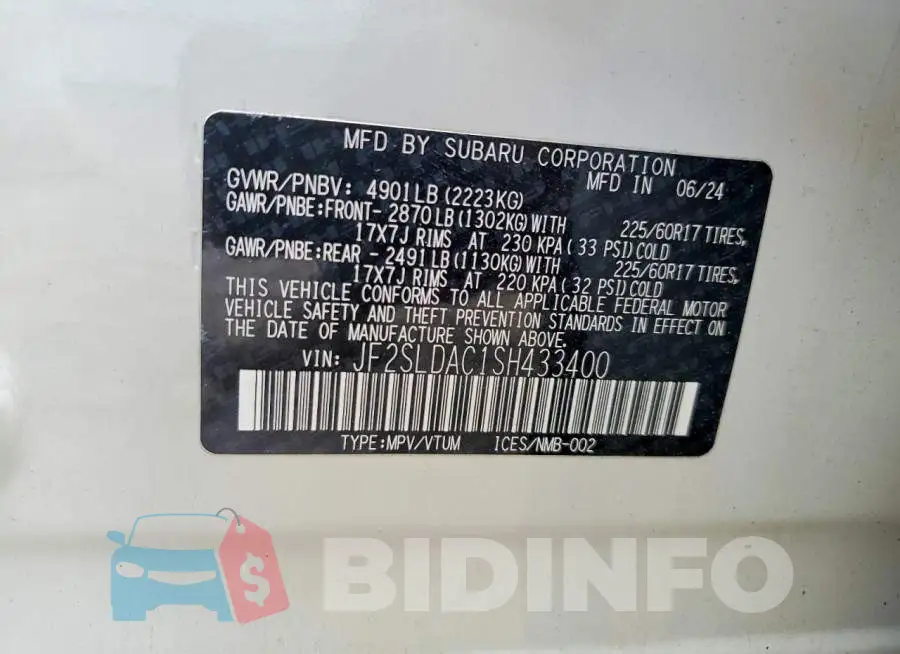 JF2SLDAC1SH433400 Photo# 13