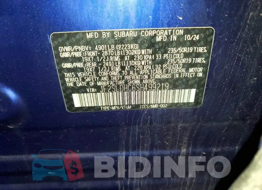 JF2SLDHC6SH499219 Photo# 14