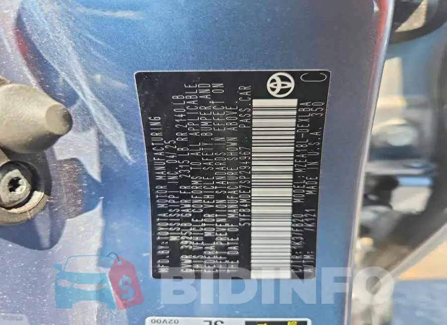 5YFB4MDE7SP294967 Photo# 13