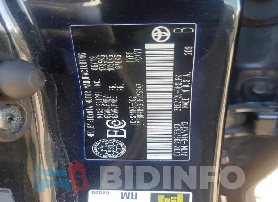 5YFBPRBE3LP026247 Photo# 12
