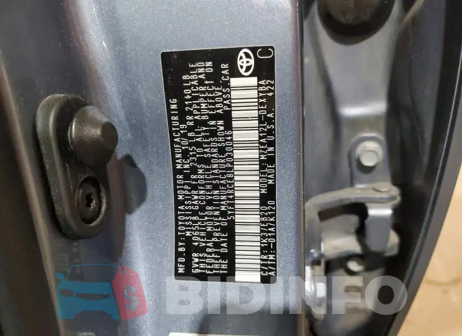 5YFT4RCE8LP030046 Photo# 12