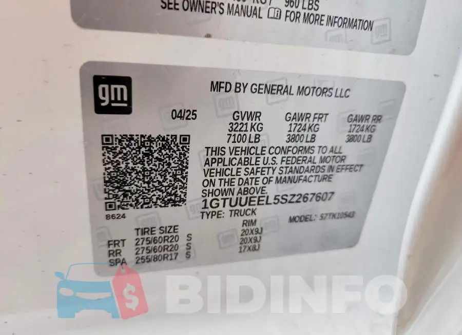 1GTUUEEL5SZ267607 Photo# 12
