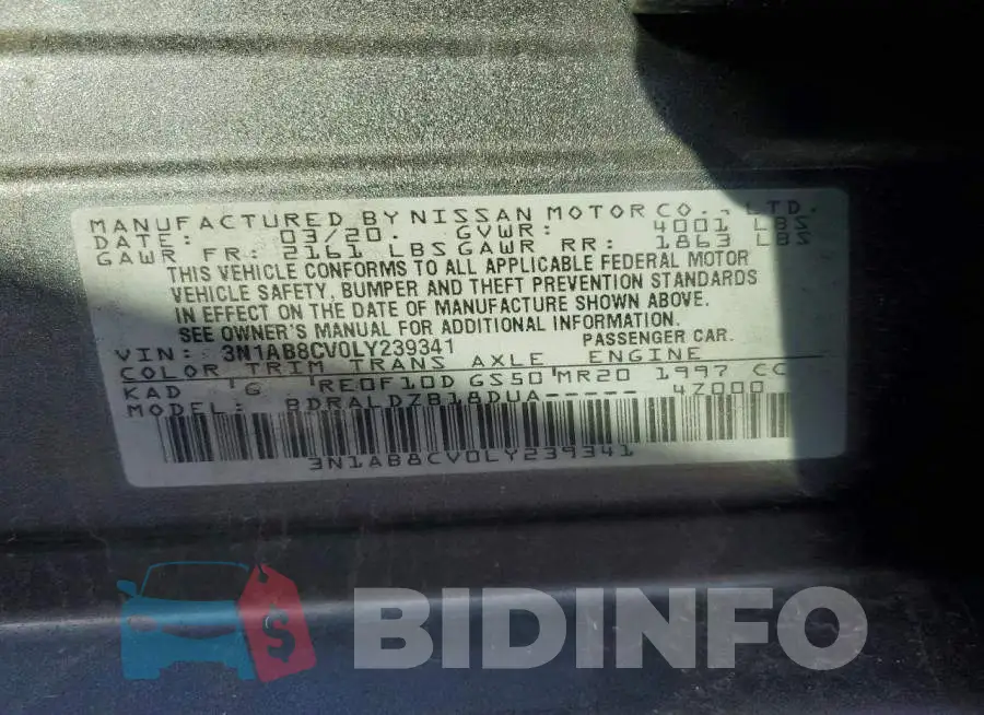3N1AB8CV0LY239341 Photo# 12