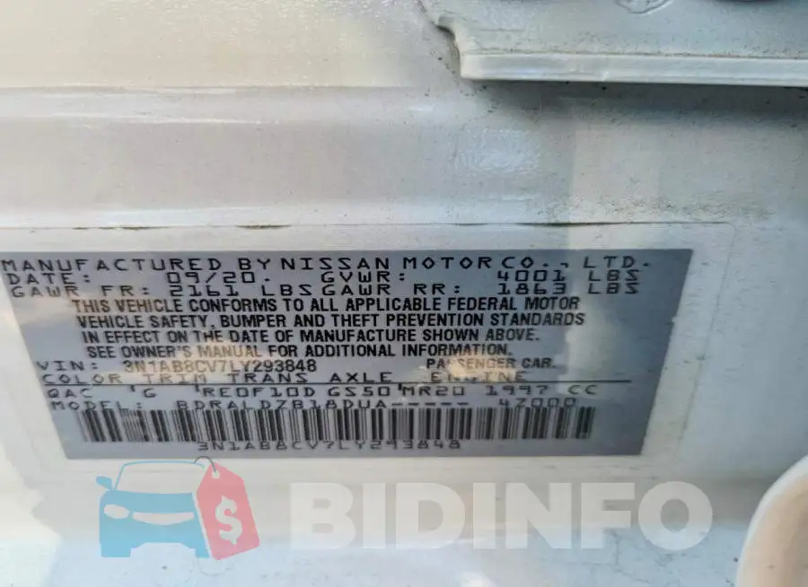 3N1AB8CV7LY293848 Photo# 13