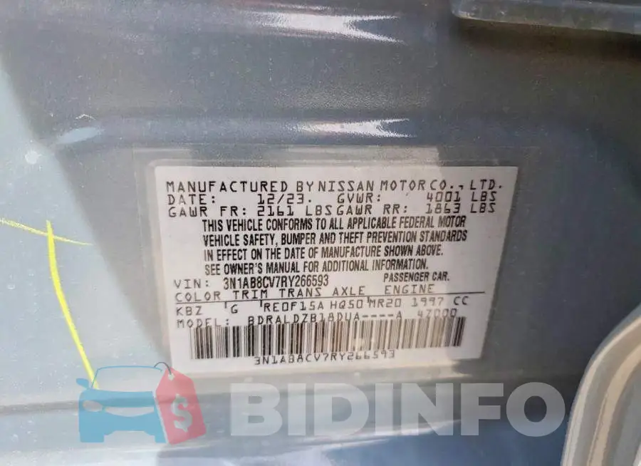 3N1AB8CV7RY266593 Photo# 12
