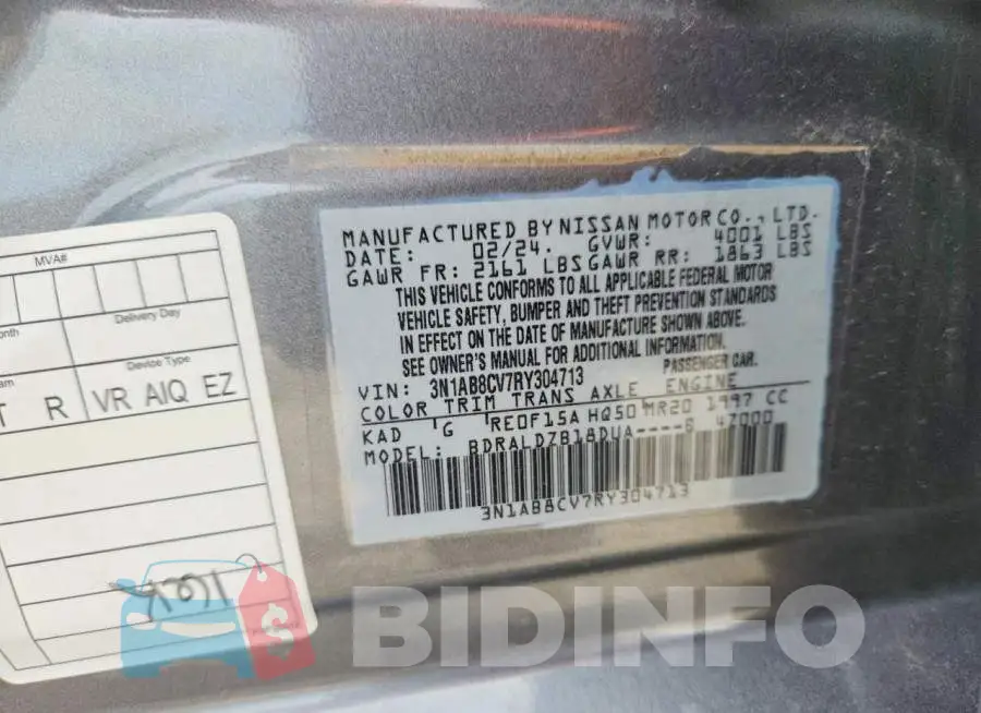 3N1AB8CV7RY304713 Photo# 12