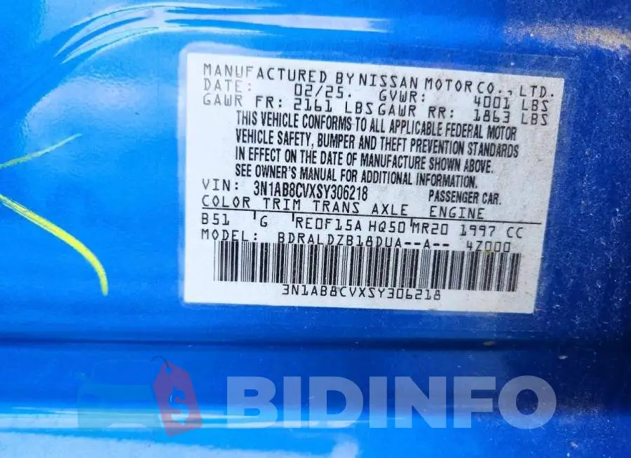 3N1AB8CVXSY306218 Photo# 12