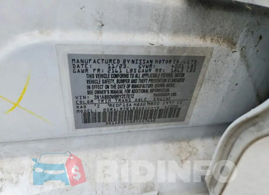 3N1AB8DV8RY257612 Photo# 12