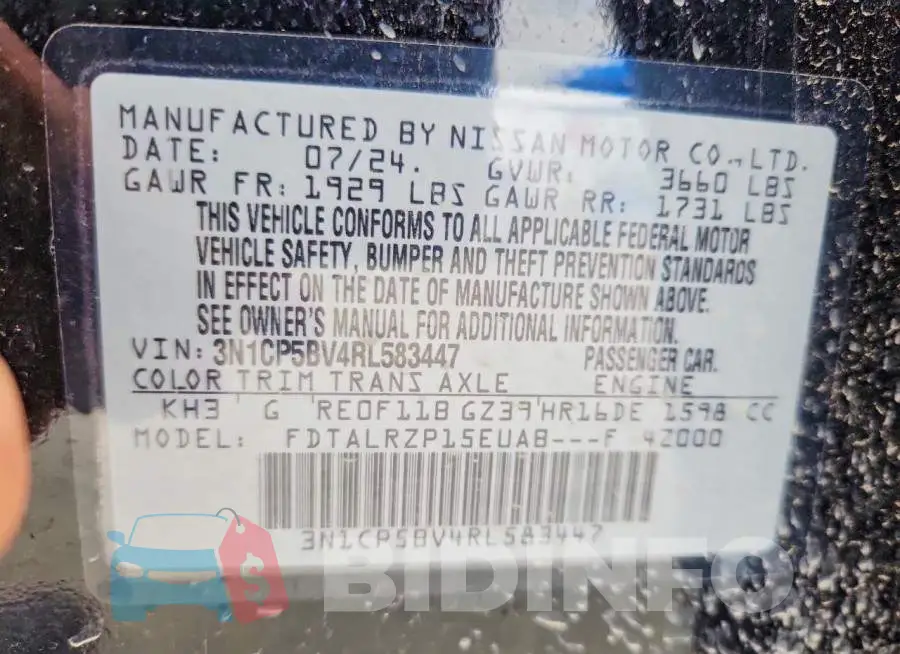 3N1CP5BV4RL583447 Photo# 13