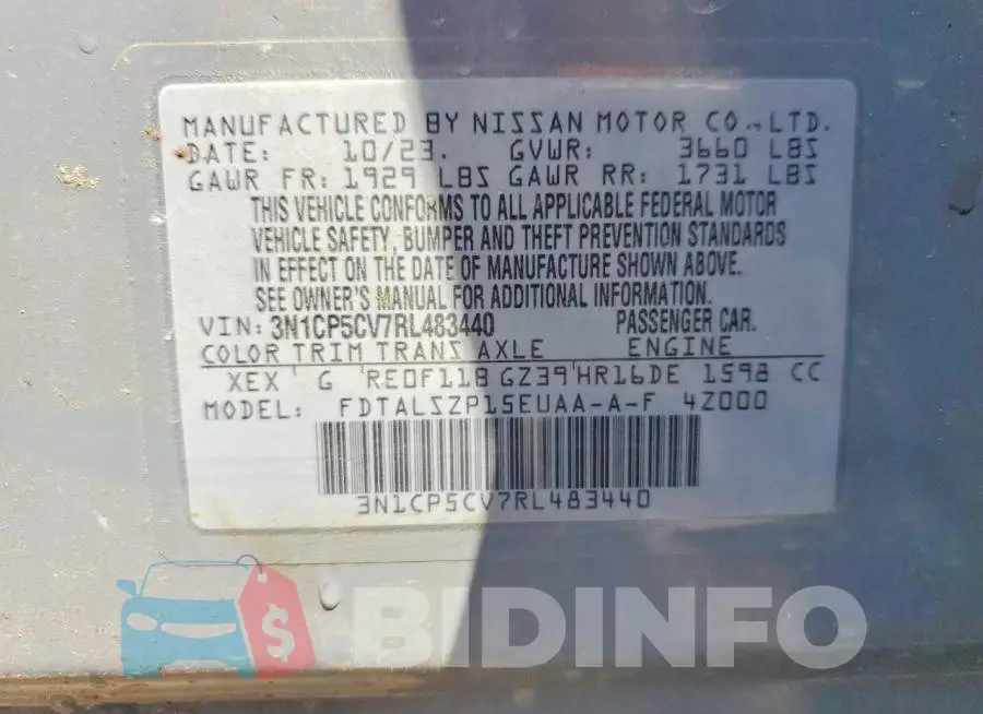 3N1CP5CV7RL483440 Photo# 13
