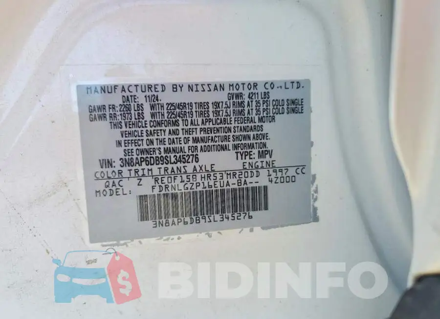 3N8AP6DB9SL345276 Photo# 14