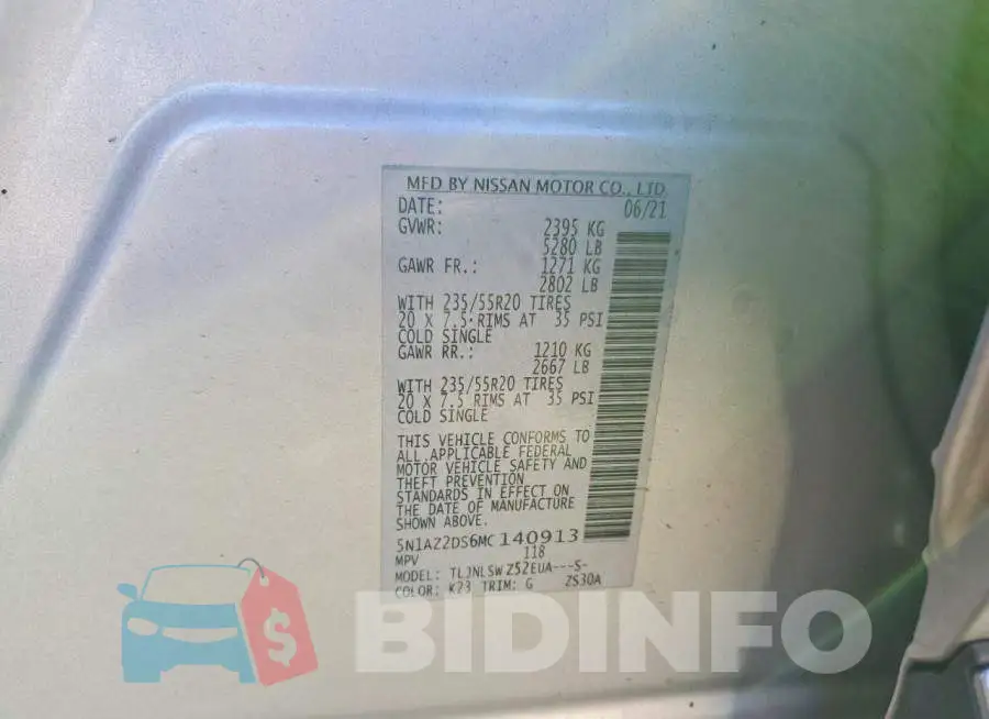 5N1AZ2DS6MC140913 Photo# 14