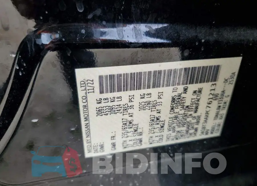 5N1BT3AAXPC761213 Photo# 13