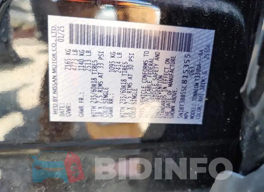 5N1BT3BB5SC815355 Photo# 13