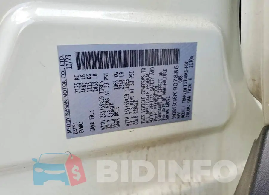 5N1BT3CB6PC907886 Photo# 14