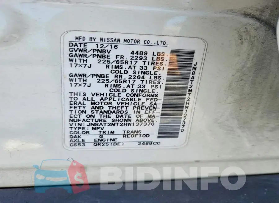 JN8AT2MT2HW137370 Photo# 12