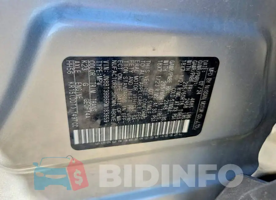 JN8BT3BB6RW183659 Photo# 13