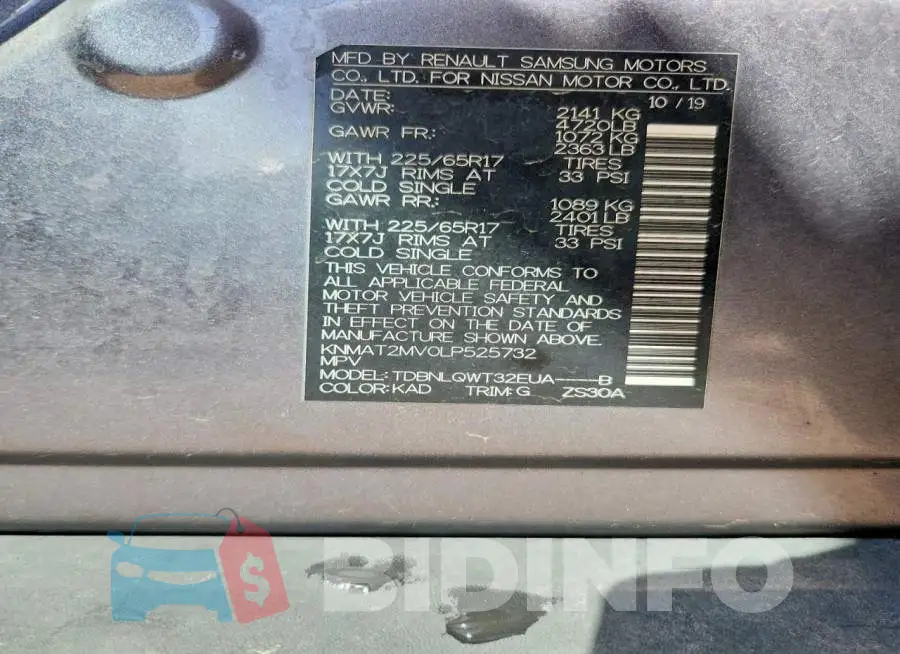 KNMAT2MV0LP525732 Photo# 12