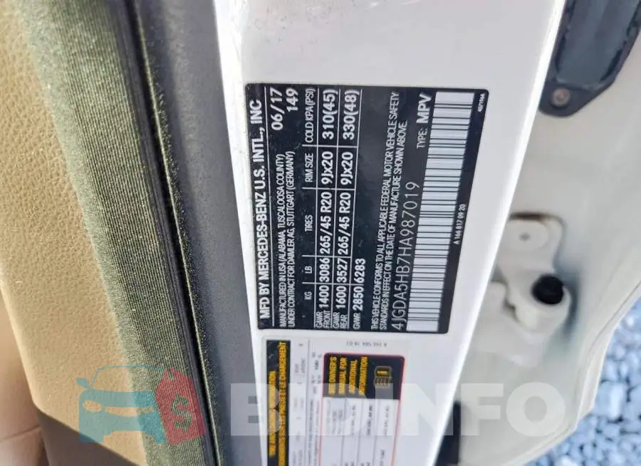 4JGDA5HB7HA987019 Photo# 13
