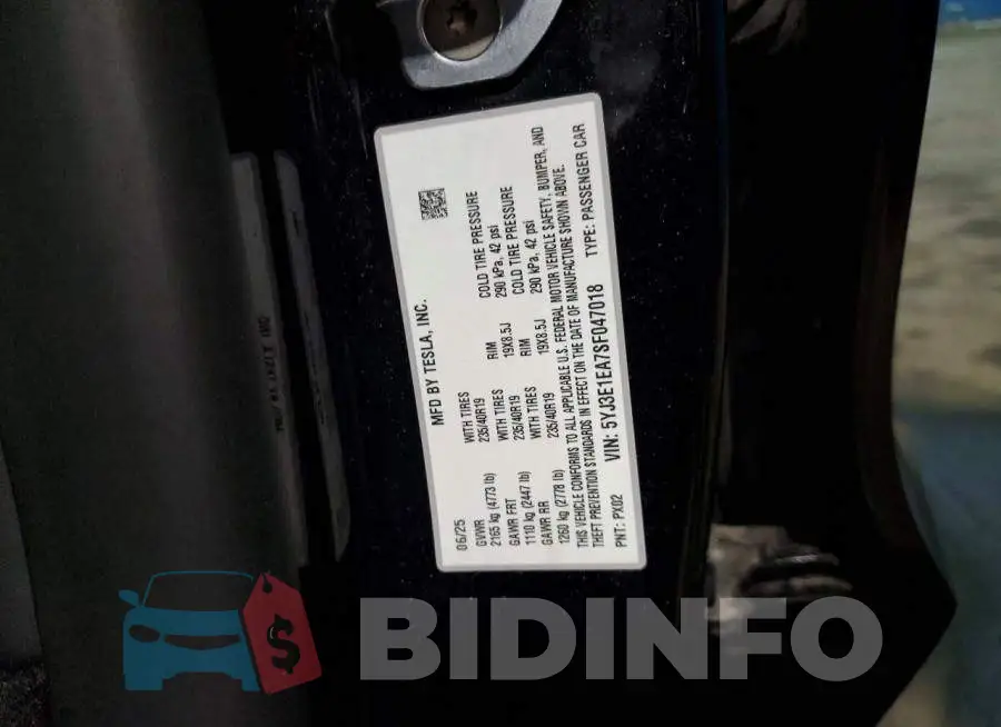 5YJ3E1EA7SF047018 Photo# 13