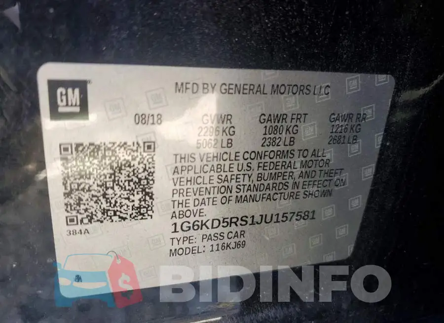1G6KD5RS1JU157581 Photo# 12