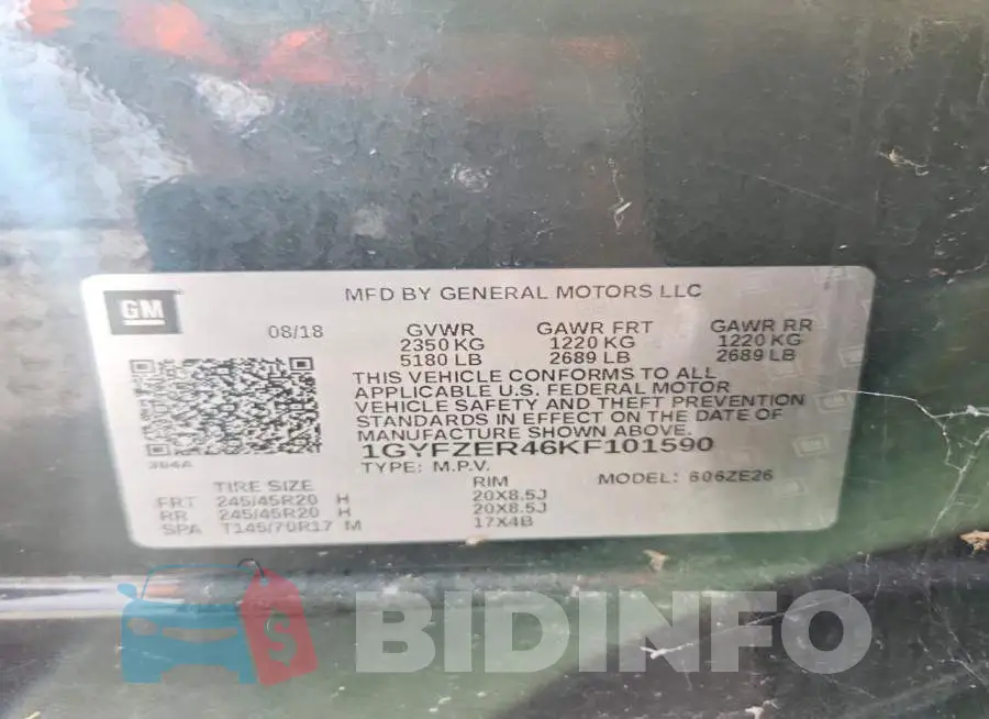 1GYFZER46KF101590 Photo# 12