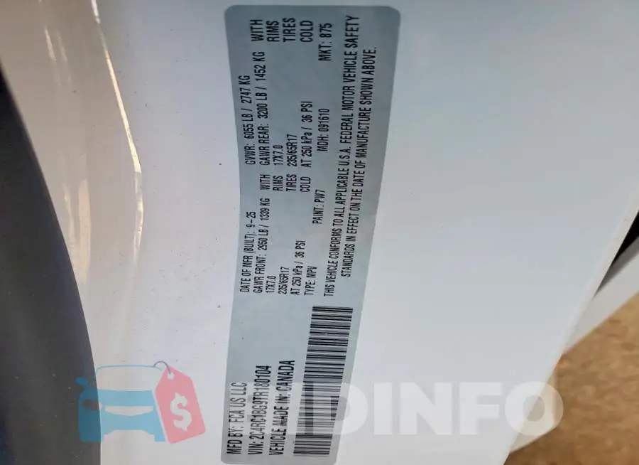 2C4RC1BG9TR180104 Photo# 13