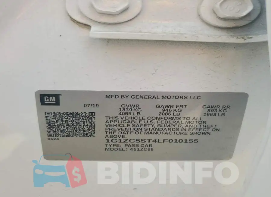 1G1ZC5ST4LF010155 Photo# 12