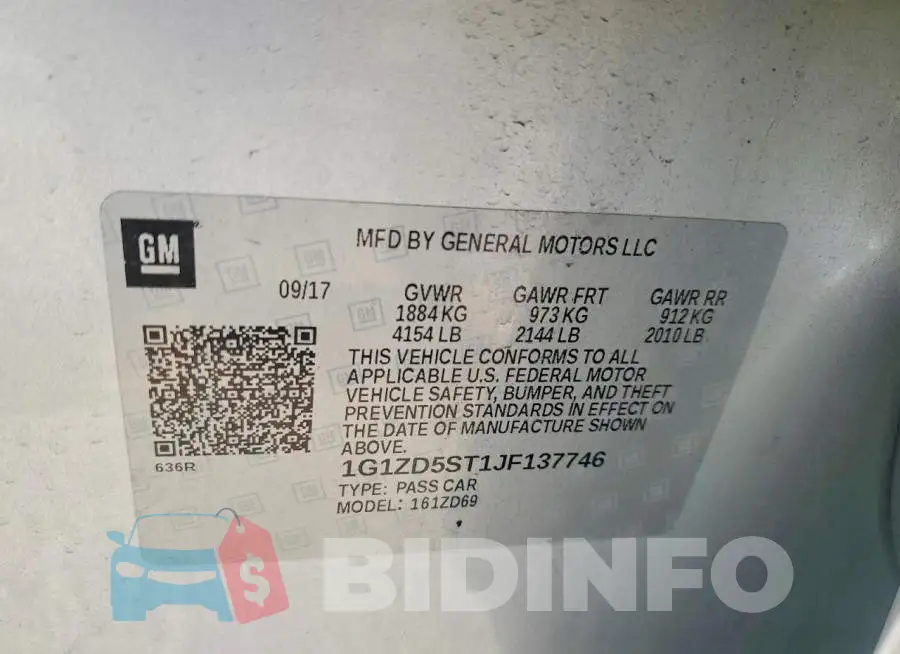 1G1ZD5ST1JF137746 Photo# 14