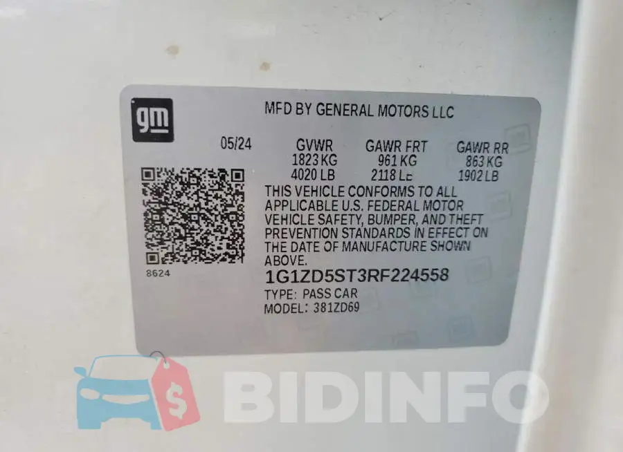 1G1ZD5ST3RF224558 Photo# 12