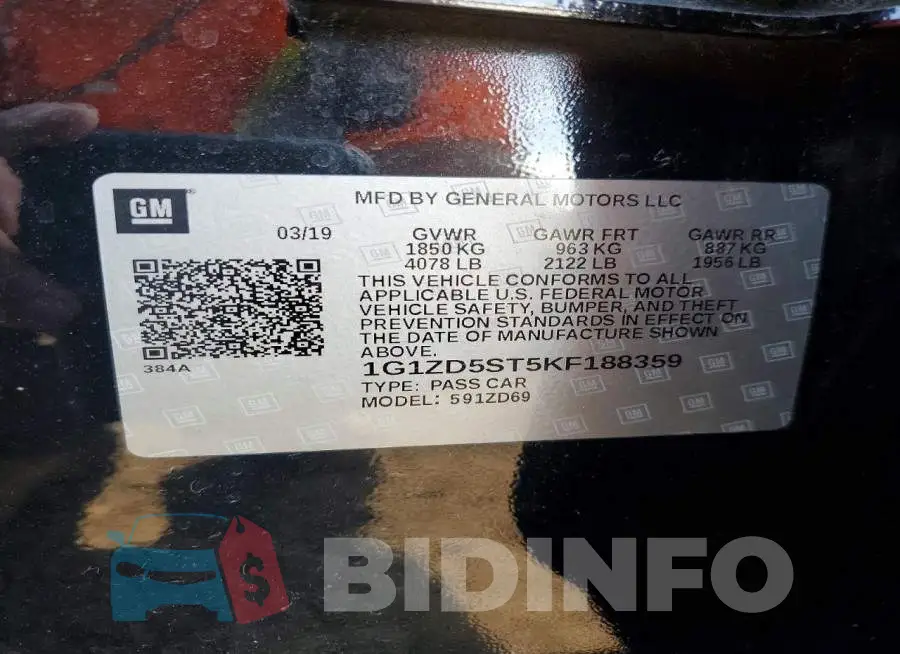 1G1ZD5ST5KF188359 Photo# 12