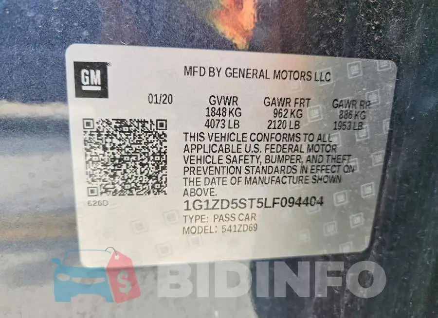 1G1ZD5ST5LF094404 Photo# 12