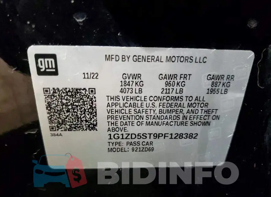 1G1ZD5ST9PF128382 Photo# 13
