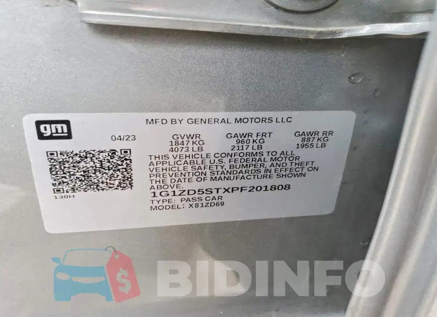 1G1ZD5STXPF201808 Photo# 12