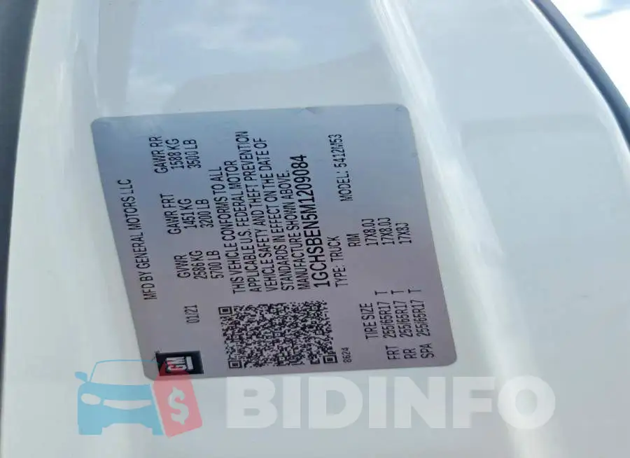 1GCHSBEN5M1209084 Photo# 12