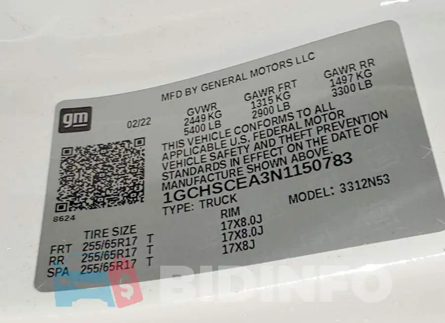 1GCHSCEA3N1150783 Photo# 12