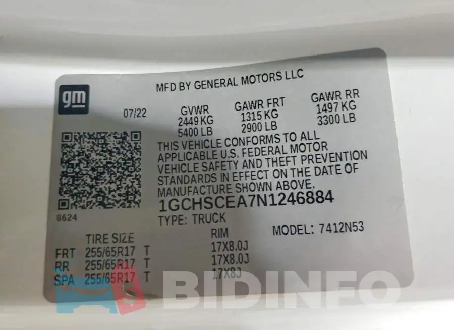 1GCHSCEA7N1246884 Photo# 12
