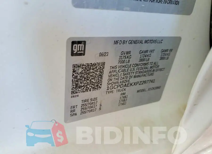 1GCPDAEKXPZ297741 Photo# 13