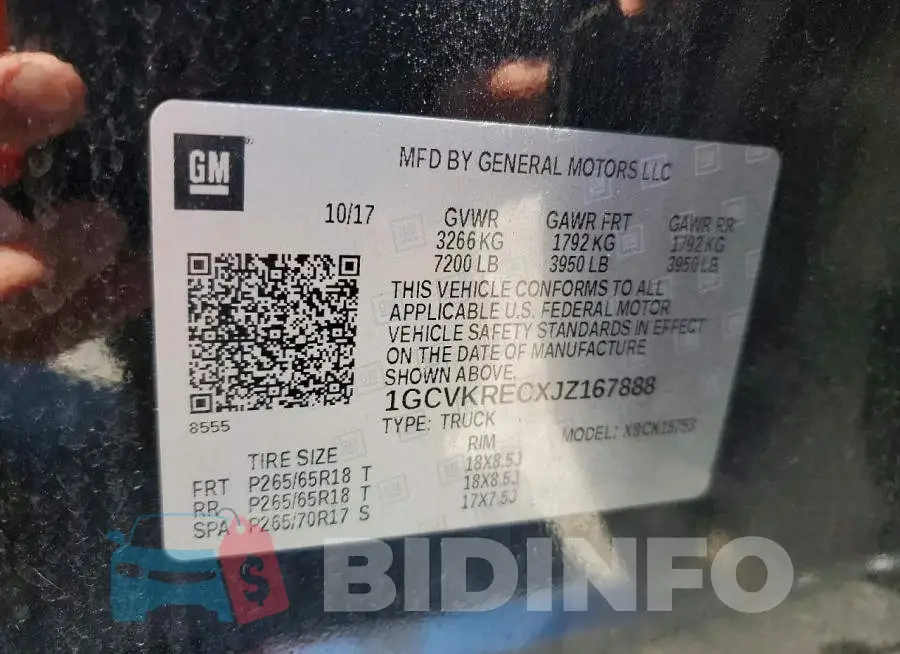 1GCVKRECXJZ167888 Photo# 13