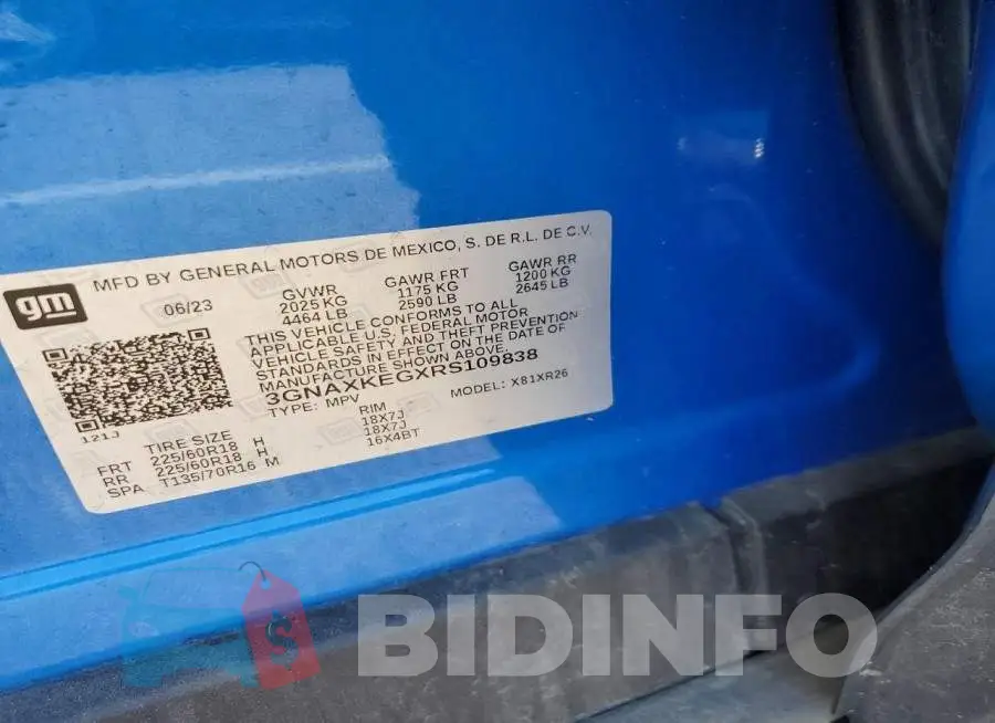 3GNAXKEGXRS109838 Photo# 13