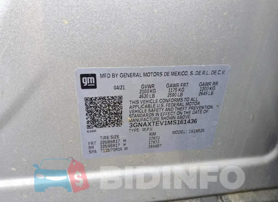 3GNAXTEV1MS161436 Photo# 13