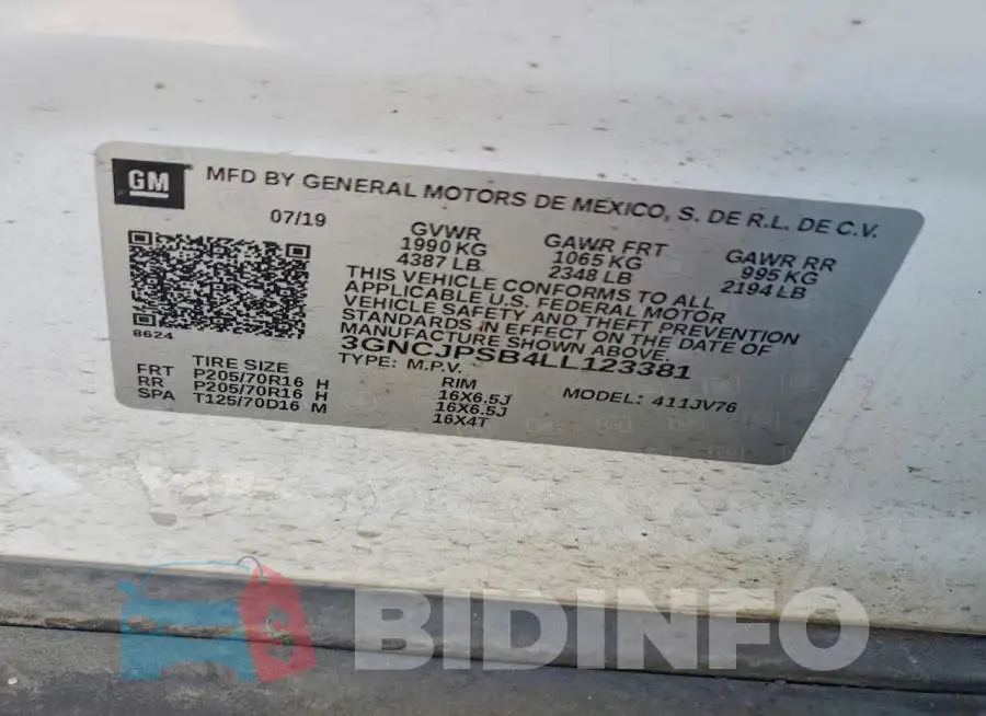 3GNCJPSB4LL123381 Photo# 12