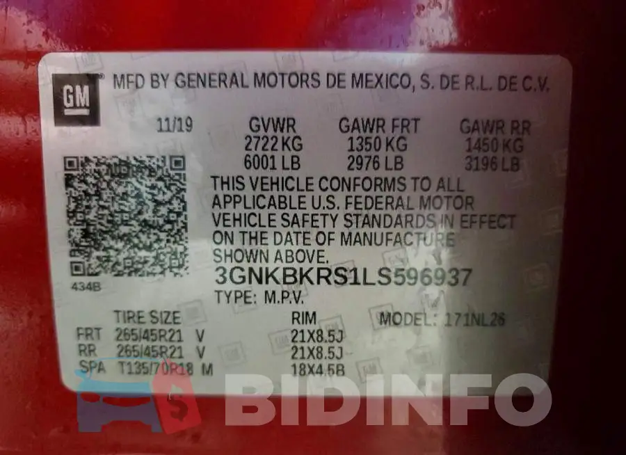 3GNKBKRS1LS596937 Photo# 13